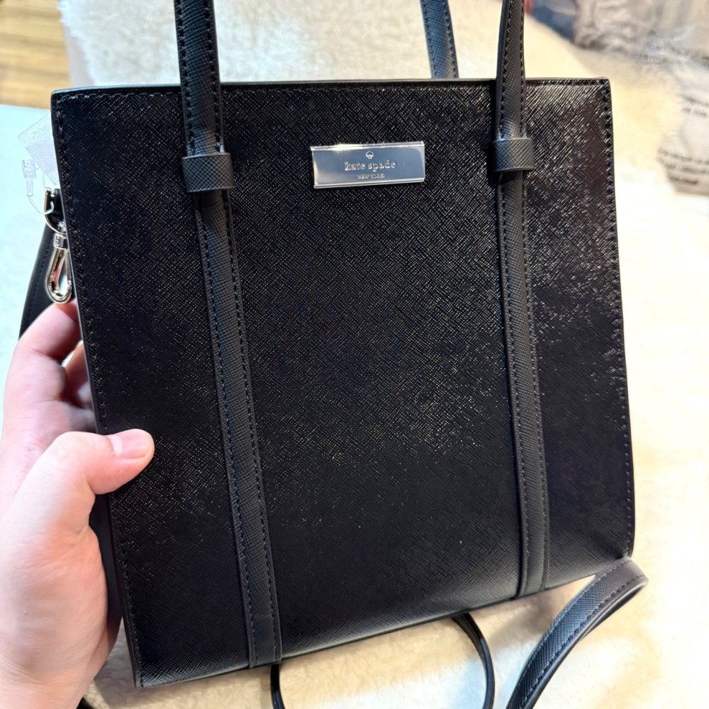 【KS｜全新】現貨 KATE SPADE 琴譜包 防刮紋 手提包 兩用包 斜背包｜Little Bee 小蜜蜂精品-細節圖2