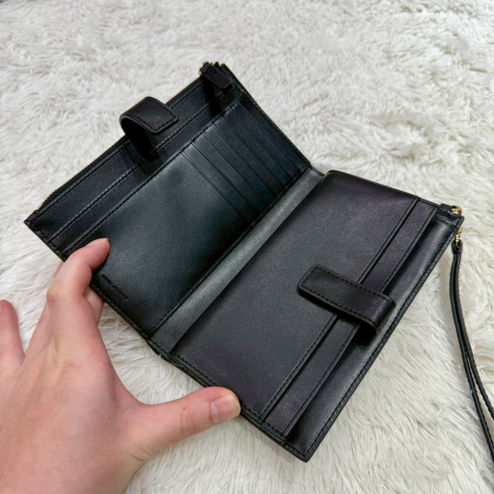 【MJ｜全新】現貨 MARC JACOBS 錢包 多功能夾 專櫃款 素色 滑面 手機夾｜Little Bee 小蜜蜂精品-細節圖2