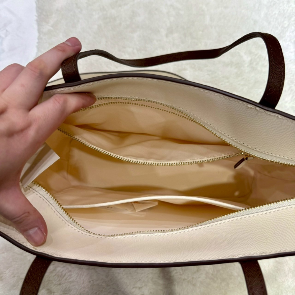 【TB｜全新】現貨 TORY BURCH 托特包 金標 大號 防刮紋 兩用包 斜背包｜Little Bee 小蜜蜂精品-細節圖3