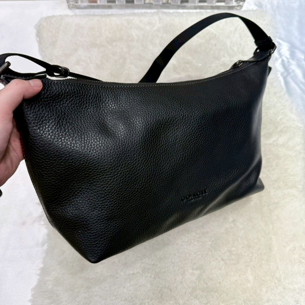 【蔻馳｜全新】庫存先詢問 COACH 流浪包 男款 經典款 荔枝紋 小標 斜背包｜Little Bee 小蜜蜂精品-細節圖2