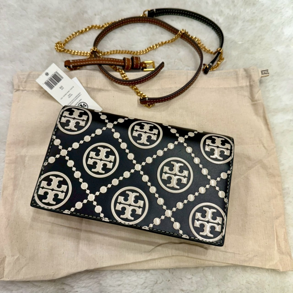 【TB｜全新】現貨 TORY BURCH 包包 WOC包 專櫃款 滿版 浮雕 斜背包｜Little Bee 小蜜蜂精品-細節圖2