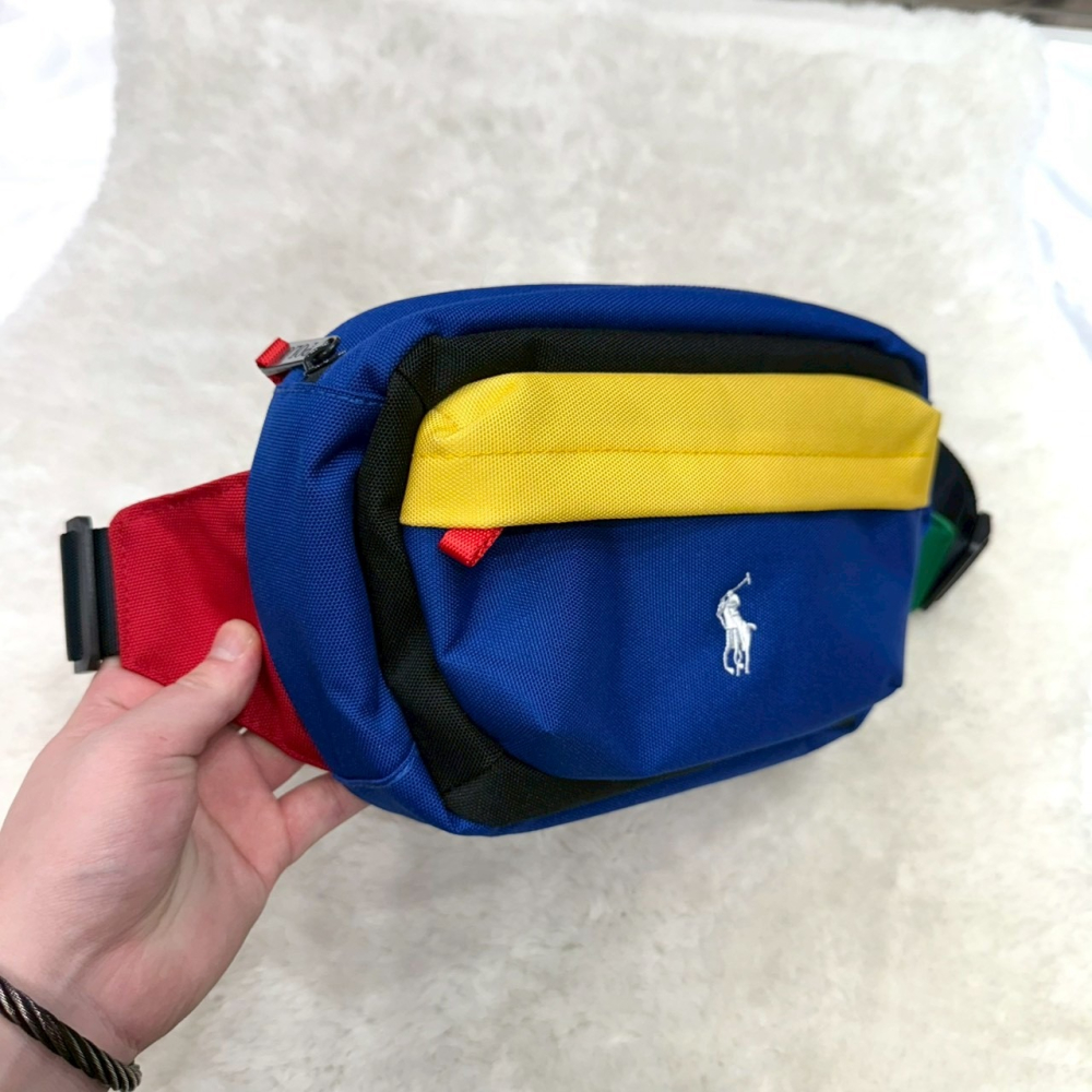 【RL｜全新】現貨 RALPH LAUREN 小馬POLO 包包 胸包 彩虹尼龍 腰包｜Little Bee 小蜜蜂精品-細節圖2