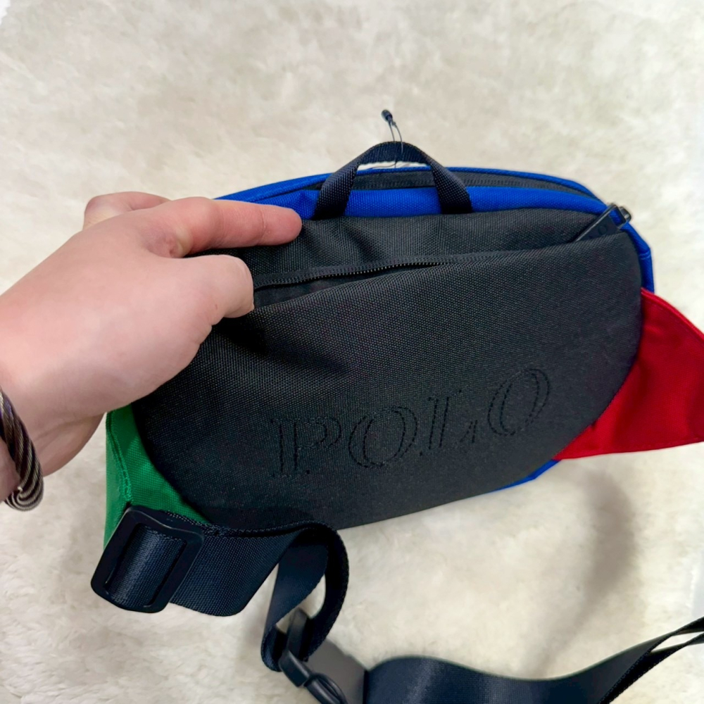 【RL｜全新】現貨 RALPH LAUREN 小馬POLO 包包 胸包 彩虹尼龍 腰包｜Little Bee 小蜜蜂精品-細節圖3