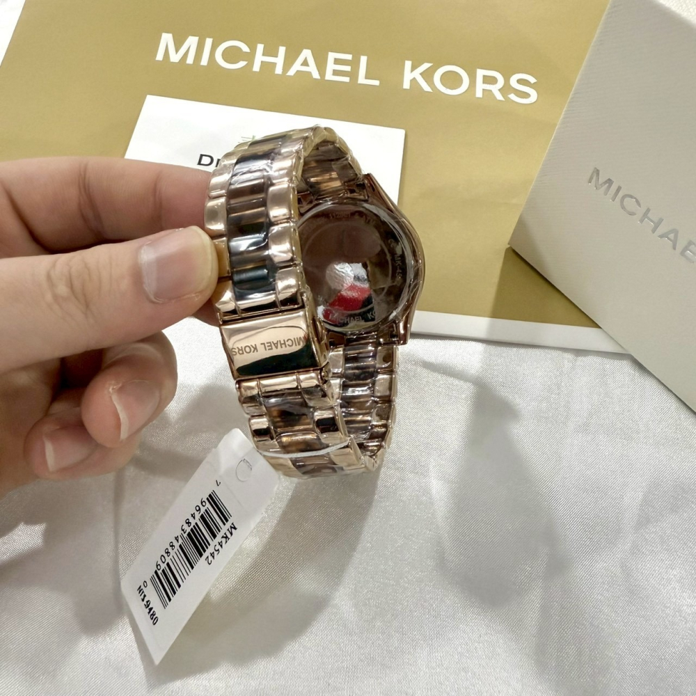 【MK｜全新】現貨 MICHAEL KORS 石英錶 女錶 手錶 專櫃保固 琥珀色鋼錶｜Little Bee 小蜜蜂精品-細節圖3