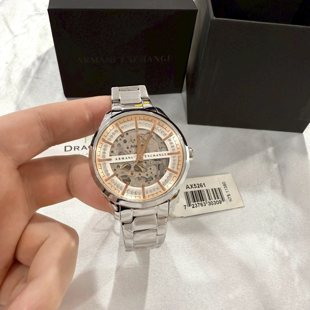 【AX｜全新】現貨 ARMANI EXCHANGE 機械錶 女款 專櫃保固 鋼錶｜Little Bee 小蜜蜂精品-細節圖2