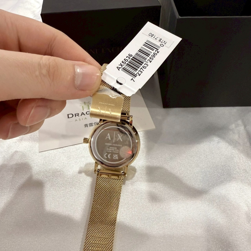 【AX｜全新】現貨 ARMANI EXCHANGE 石英錶 女款 專櫃保固 米蘭鋼錶｜Little Bee 小蜜蜂精品-細節圖3