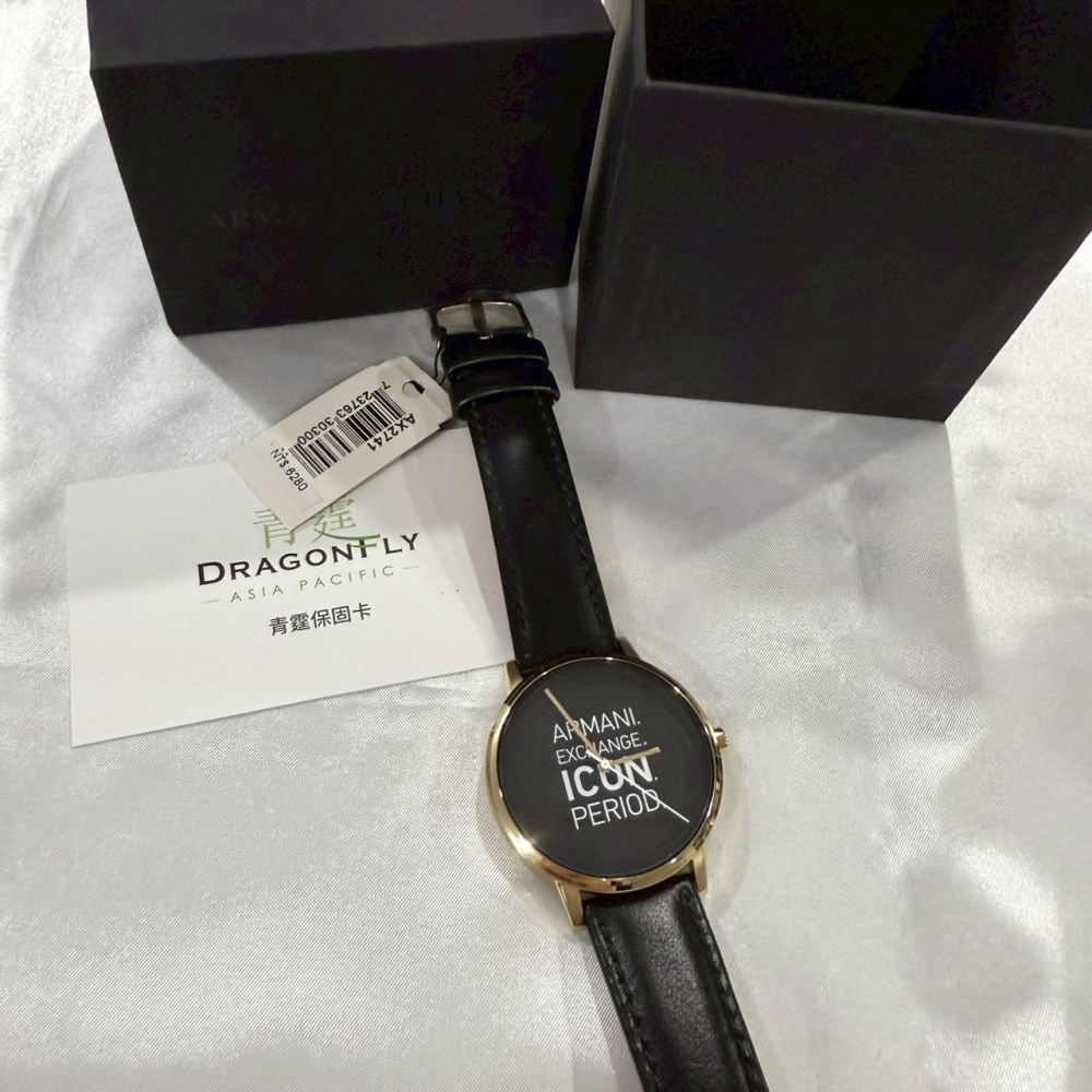 【AX｜全新】現貨 ARMANI EXCHANGE 手錶 石英錶 男款 專櫃保固 皮錶｜Little Bee 小蜜蜂精品-細節圖2