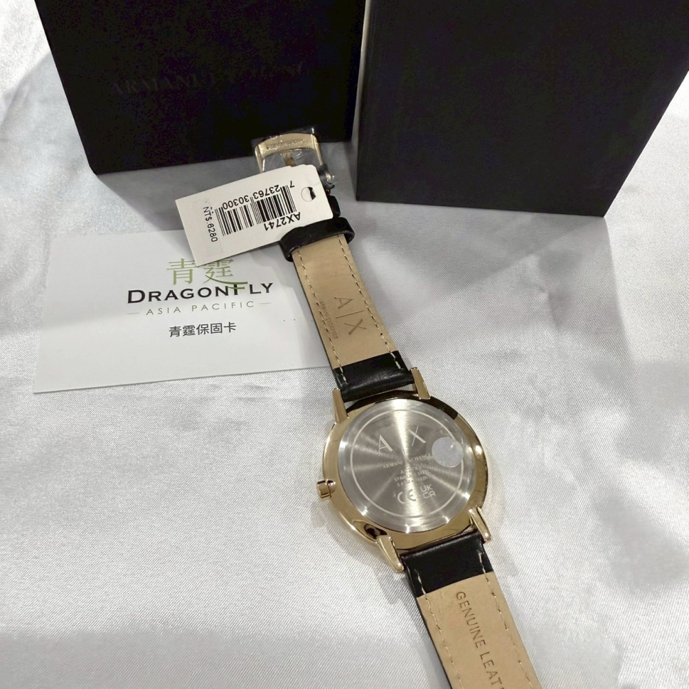 【AX｜全新】現貨 ARMANI EXCHANGE 手錶 石英錶 男款 專櫃保固 皮錶｜Little Bee 小蜜蜂精品-細節圖3