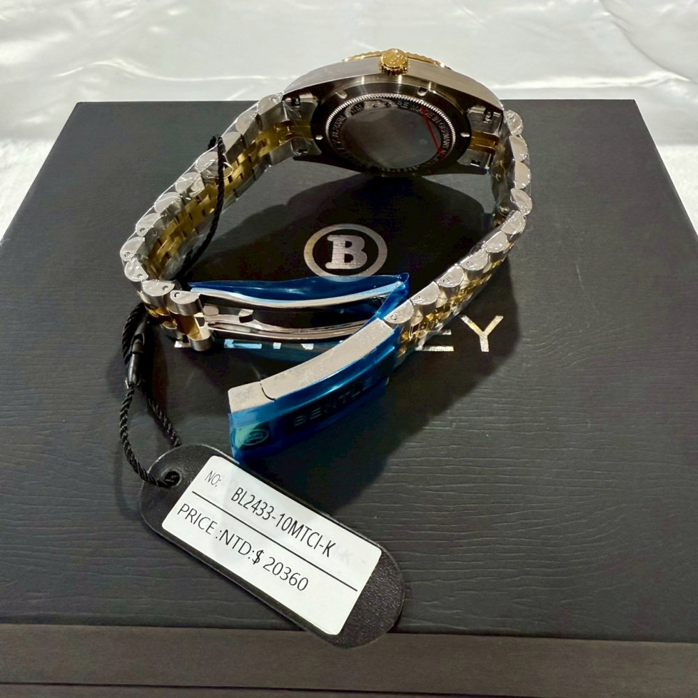 【賓利｜全新】現貨 BENTLEY 手錶 石英錶 男錶 天行者款 間金 專櫃保固 鋼錶｜Little Bee 小蜜蜂精品-細節圖3