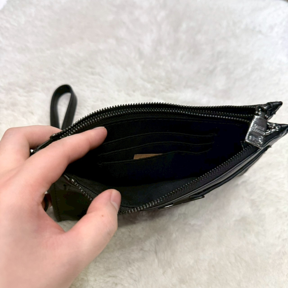 【SM｜全新】現貨 STEVE MADDEN 包包 手拿包 銀標 雙拉鍊 收納包｜Little Bee 小蜜蜂精品-細節圖3