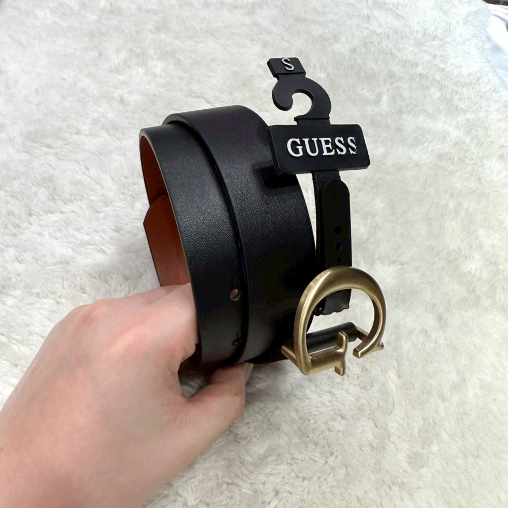 【GUESS｜全新】現貨 皮帶 女款 基本款 G字 大LOGO S/M號 腰帶｜Little Bee 小蜜蜂精品-細節圖2