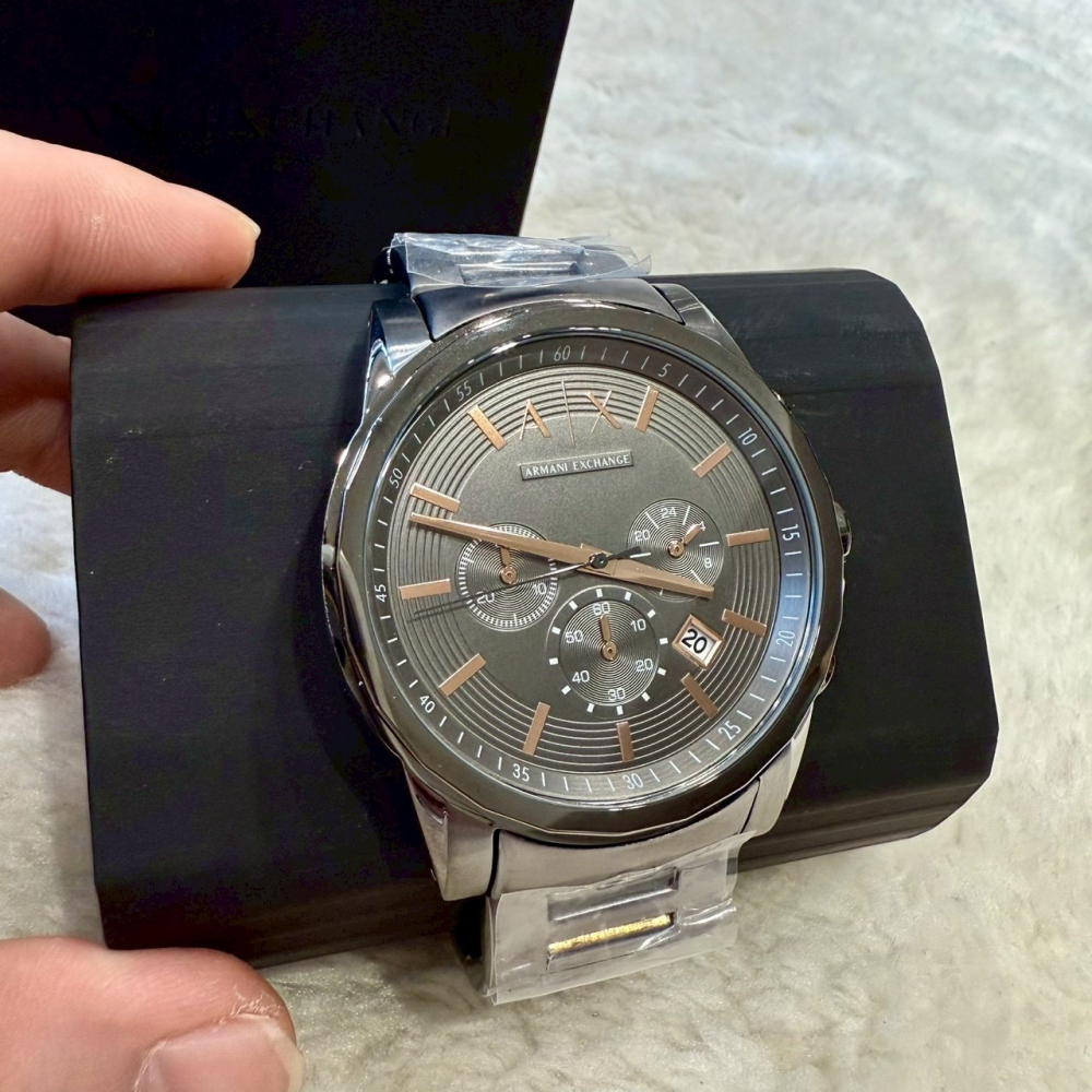 【AX｜全新】現貨 ARMANI EXCHANGE 手錶 石英錶 真三眼 計時 鋼錶｜Little Bee 小蜜蜂精品-細節圖3