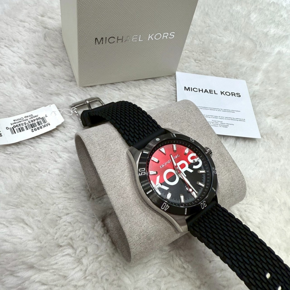 【MK｜全新】現貨 MICHAEL KORS 手錶 石英錶 男錶 橡膠錶 MK8892｜Little Bee 小蜜蜂精品-細節圖2