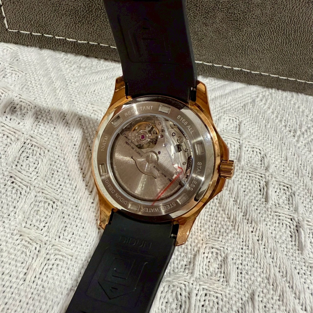 【迪頓｜全新】現貨 DIDUN 手錶 機械錶 手雷款 日本機芯 橡膠錶 絕版 送禮推薦｜Little Bee 小蜜蜂精品-細節圖3