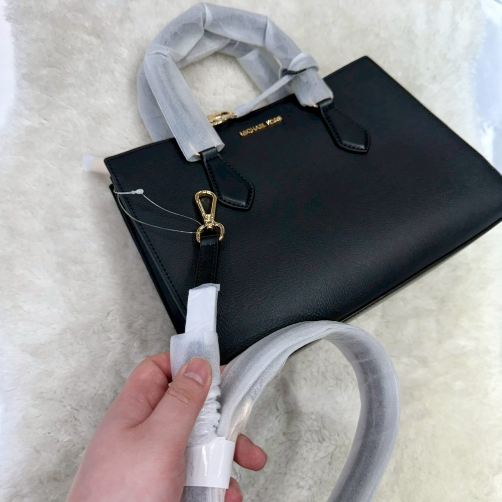 【MK｜全新】現貨 MICHAEL KORS 包包 殺手包 大號 金標 兩用 斜背包｜Little Bee 小蜜蜂精品-細節圖2