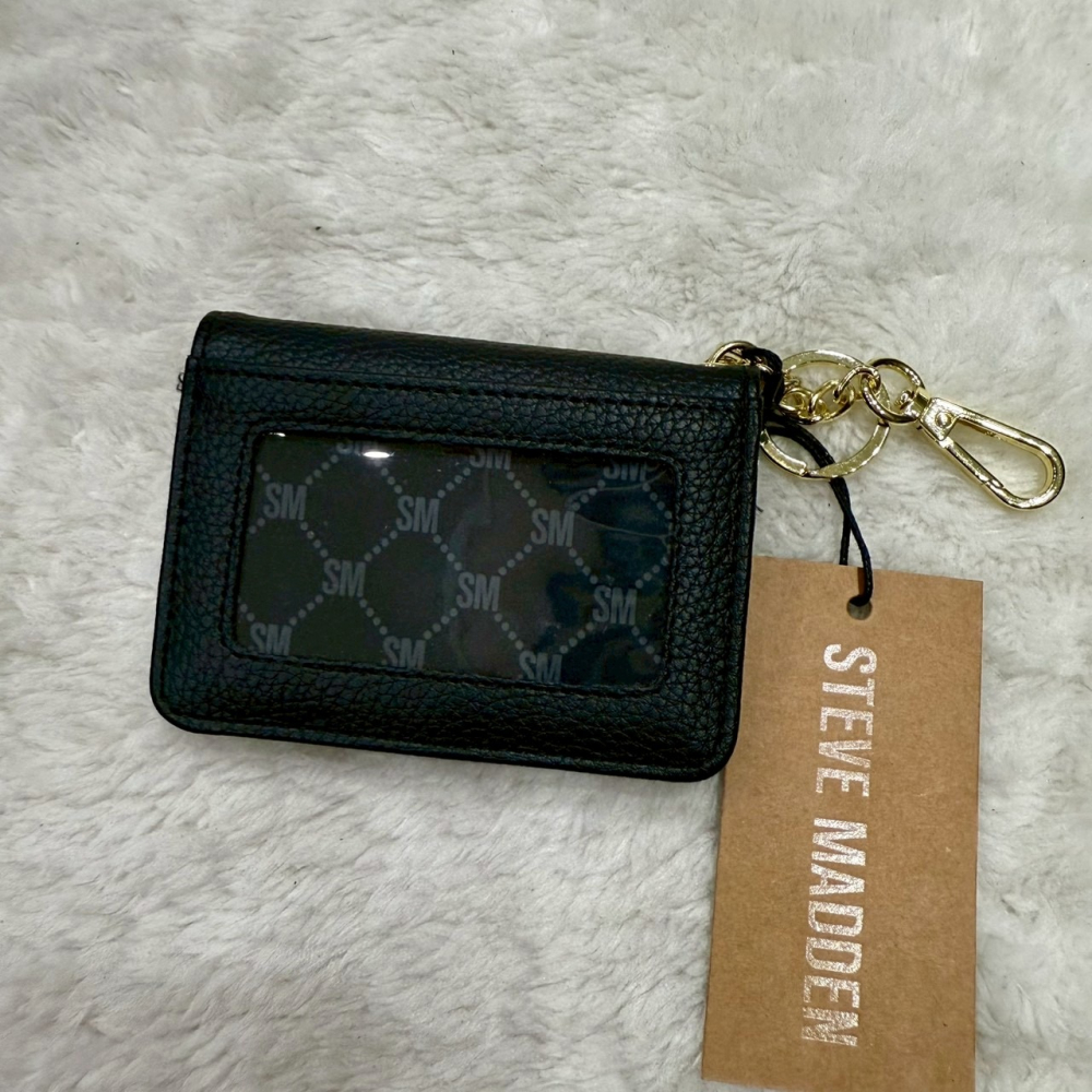 【SM｜全新】現貨 STEVE MADDEN 錢包 卡片夾 金標 荔枝紋 卡夾｜Little Bee 小蜜蜂精品-細節圖2