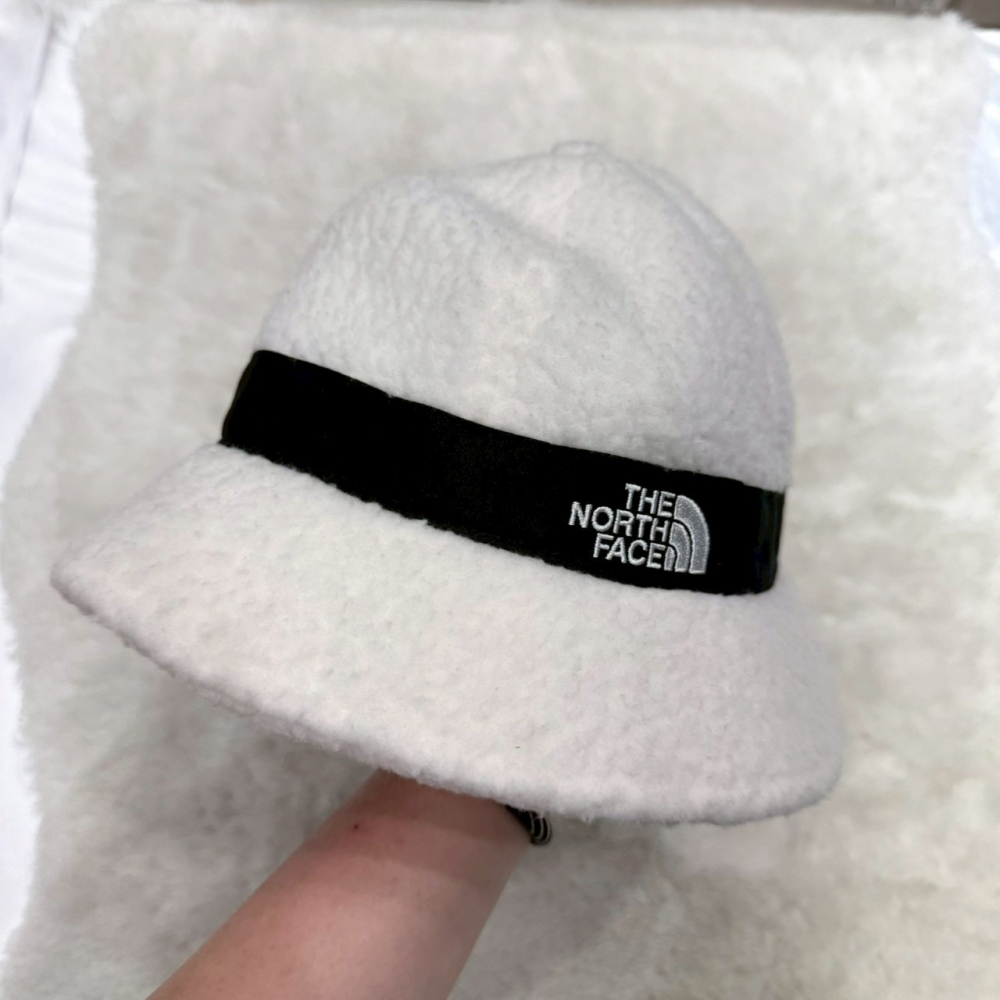 【北臉｜全新】現貨 THE NORTH FACE 帽子 M號 毛絨 小標 漁夫帽｜Little Bee 小蜜蜂精品-細節圖2