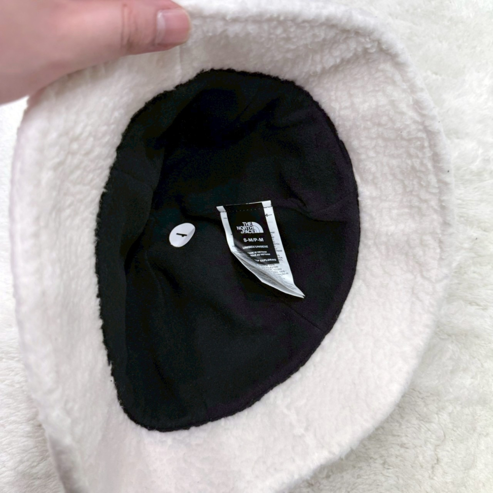 【北臉｜全新】現貨 THE NORTH FACE 帽子 M號 毛絨 小標 漁夫帽｜Little Bee 小蜜蜂精品-細節圖3