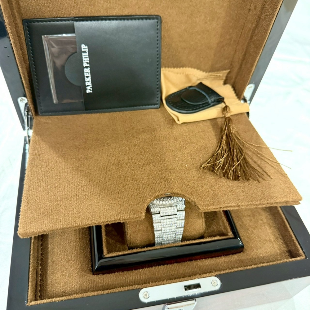 【派克菲利浦｜全新】預購 PARKER PHILIP 手錶 機械錶 滿鑽 PP6998｜Little Bee 小蜜蜂精品-細節圖6