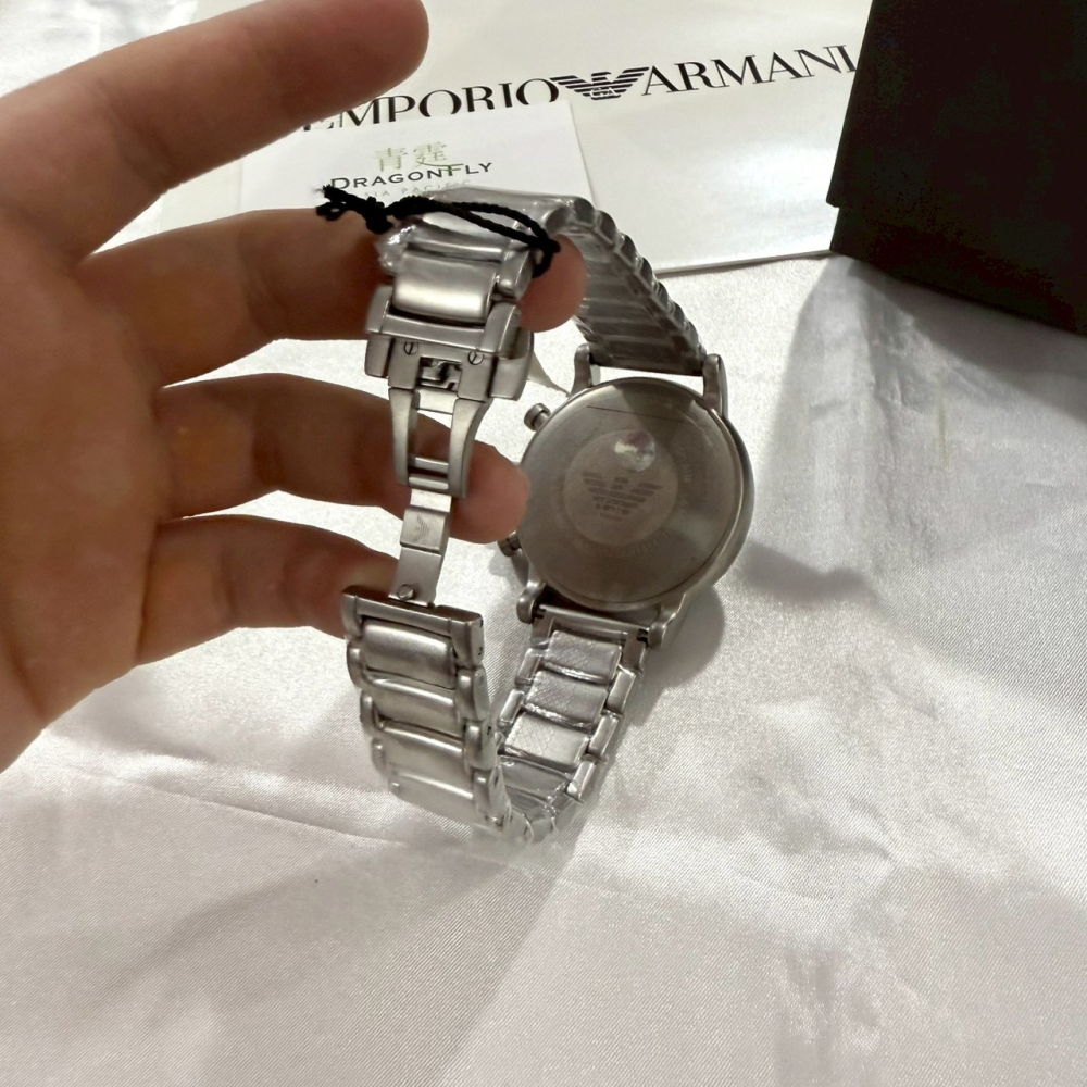 【亞曼尼｜全新】現貨 EMPORIO ARMANI 石英錶 男錶 手錶 專櫃保固 鋼錶｜Little Bee 小蜜蜂精品-細節圖3