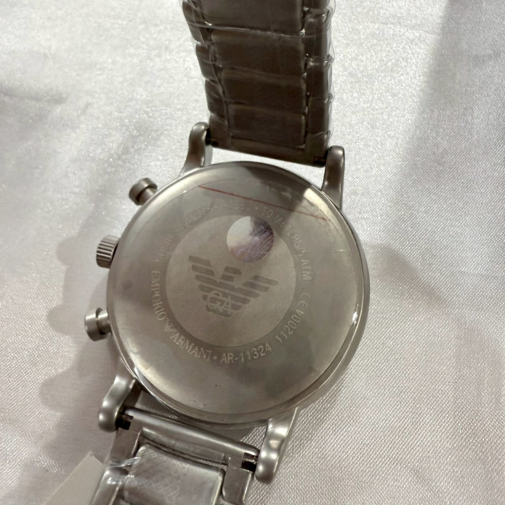 【亞曼尼｜全新】現貨 EMPORIO ARMANI 石英錶 男錶 手錶 專櫃保固 鋼錶｜Little Bee 小蜜蜂精品-細節圖4
