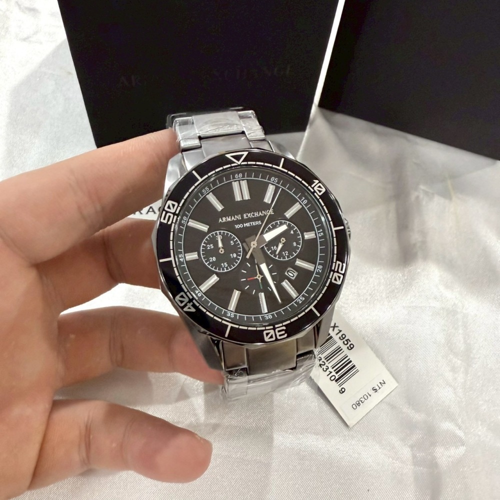 【AX｜全新】現貨 ARMANI EXCHANGE 手錶 石英錶 男款 專櫃保固 鋼錶｜Little Bee 小蜜蜂精品-細節圖2