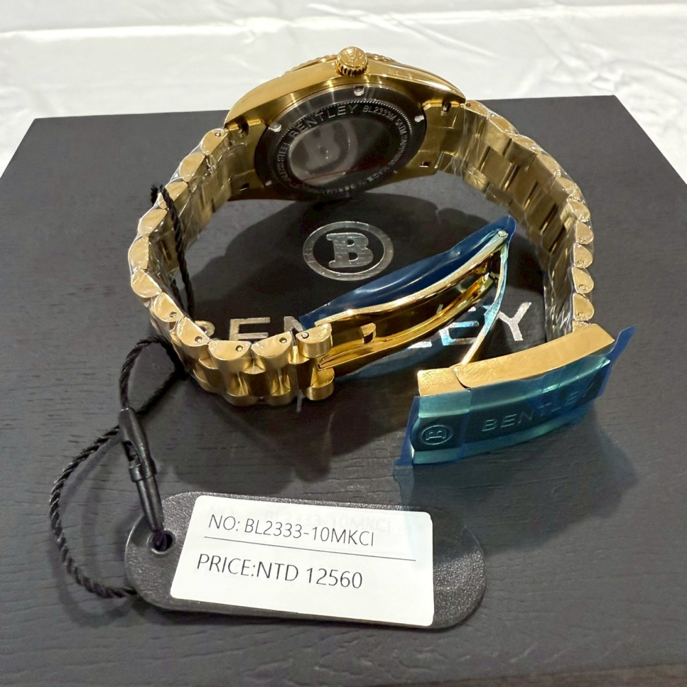 【賓利｜全新】現貨 BENTLEY 石英錶 男錶 蠔式 手錶 專櫃保固 鋼錶 送禮推薦｜Little Bee 小蜜蜂精品-細節圖5