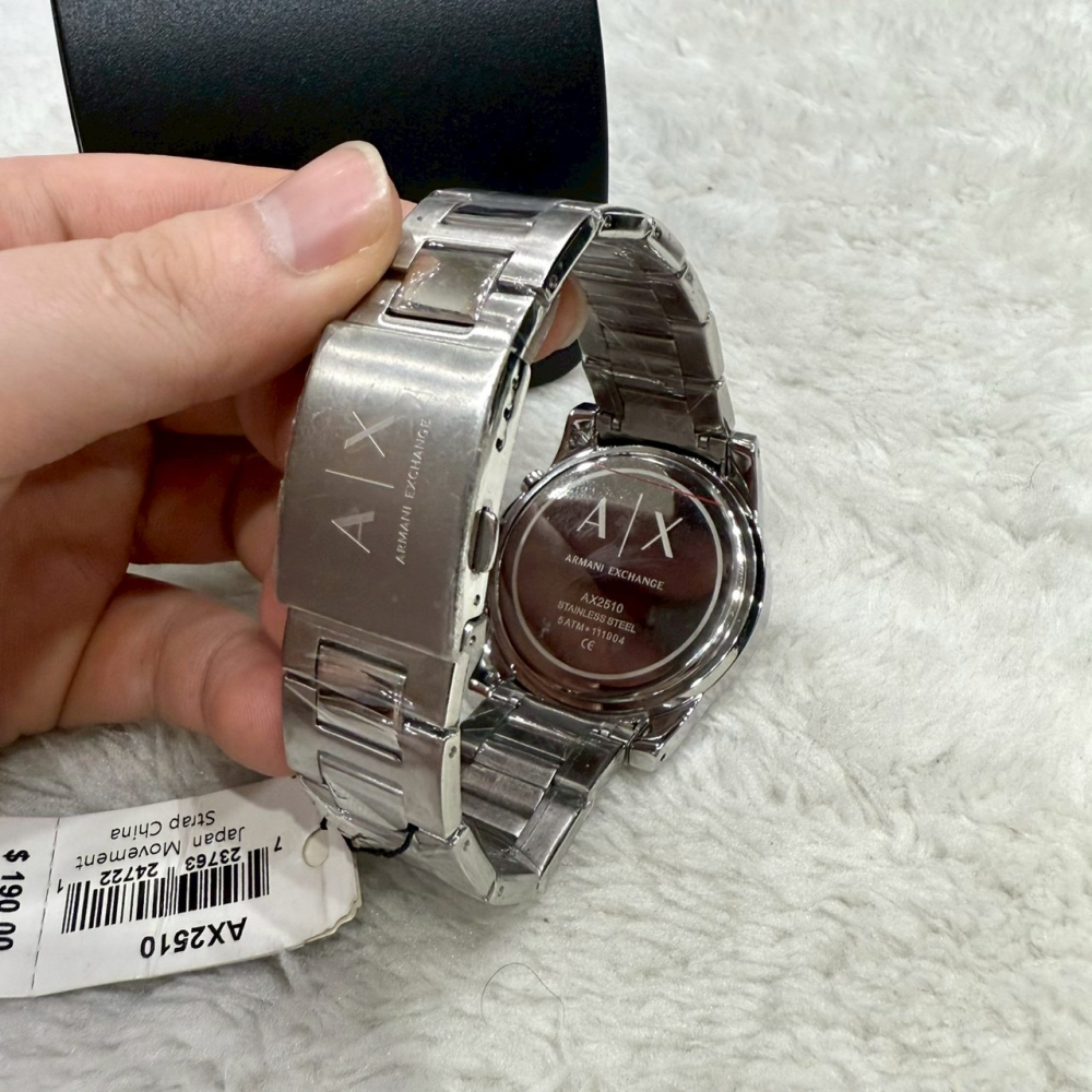 【AX｜全新】現貨 ARMANI EXCHANGE 手錶 石英錶 真三眼 計時 鋼錶｜Little Bee 小蜜蜂精品-細節圖3