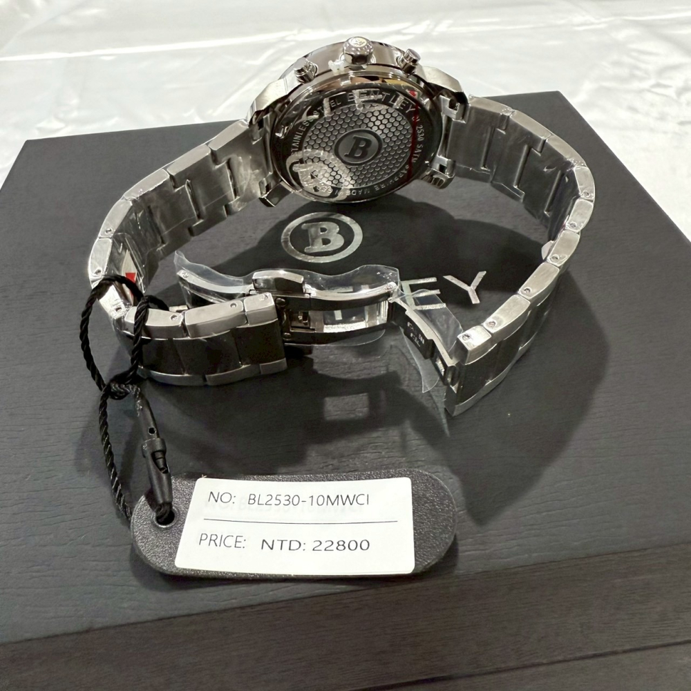 【賓利｜全新】現貨 BENTLEY 石英錶 男錶 手錶 真三眼計時 專櫃保固 鋼錶｜Little Bee 小蜜蜂精品-細節圖3