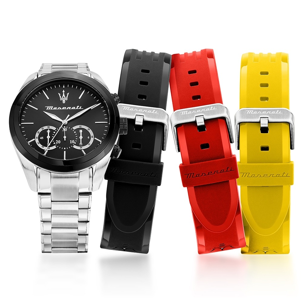 【瑪莎拉蒂｜全新】現貨 MASERATI 手錶 計時款 石英錶 專櫃保固 鋼錶 禮盒組｜Little Bee 小蜜蜂精品-細節圖3