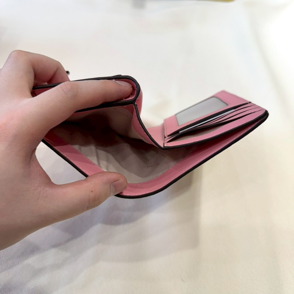 【KS｜全新】現貨 KATE SPADE 錢包 中夾 菱格紋 白色 零錢中夾 送禮推薦｜Little Bee 小蜜蜂精品-細節圖4