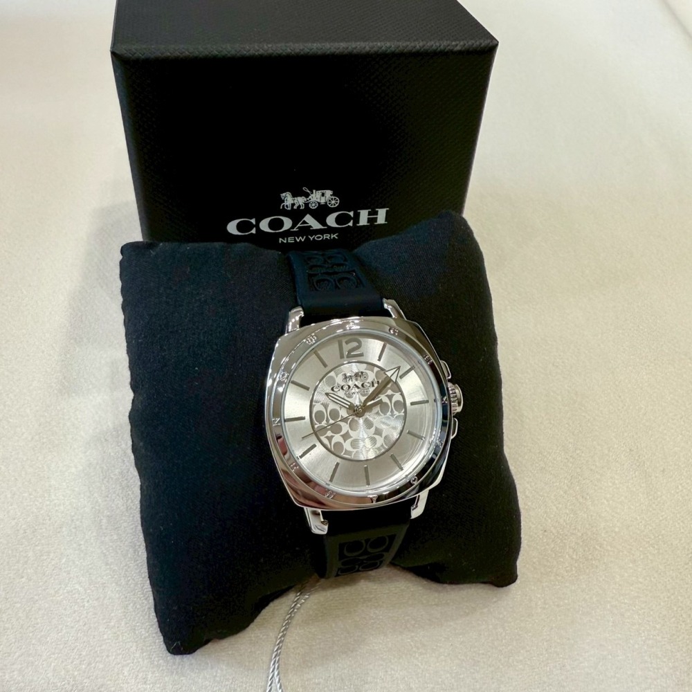 【蔻馳｜全新】現貨 COACH 手錶 石英錶 女錶 滿版C 橡膠錶 送禮推薦｜Little Bee 小蜜蜂精品-細節圖2