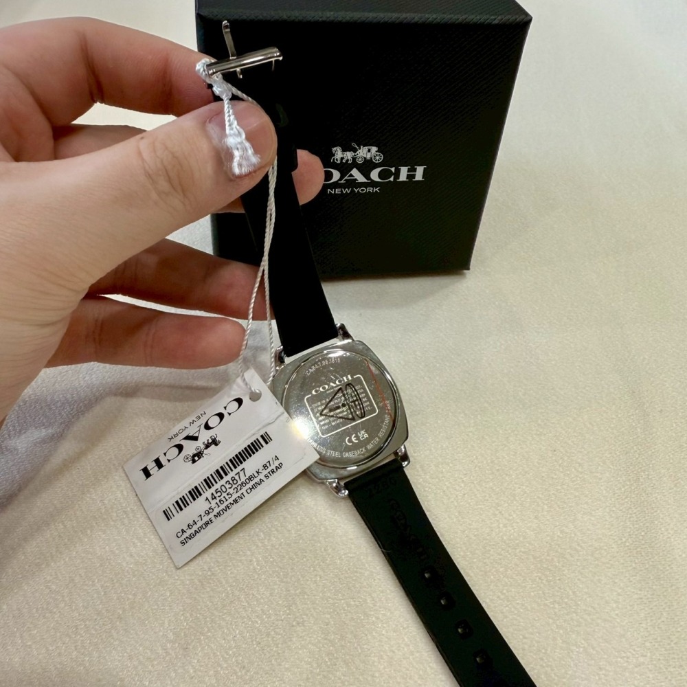 【蔻馳｜全新】現貨 COACH 手錶 石英錶 女錶 滿版C 橡膠錶 送禮推薦｜Little Bee 小蜜蜂精品-細節圖3