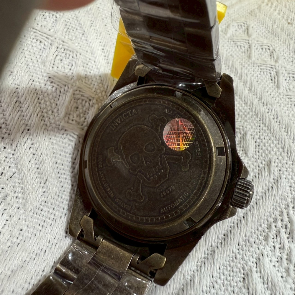 【英威塔｜全新】現貨 INVICTA 手錶 機械錶 男錶 加勒比海盜風格 仿舊 鋼錶｜Little Bee 小蜜蜂精品-細節圖3