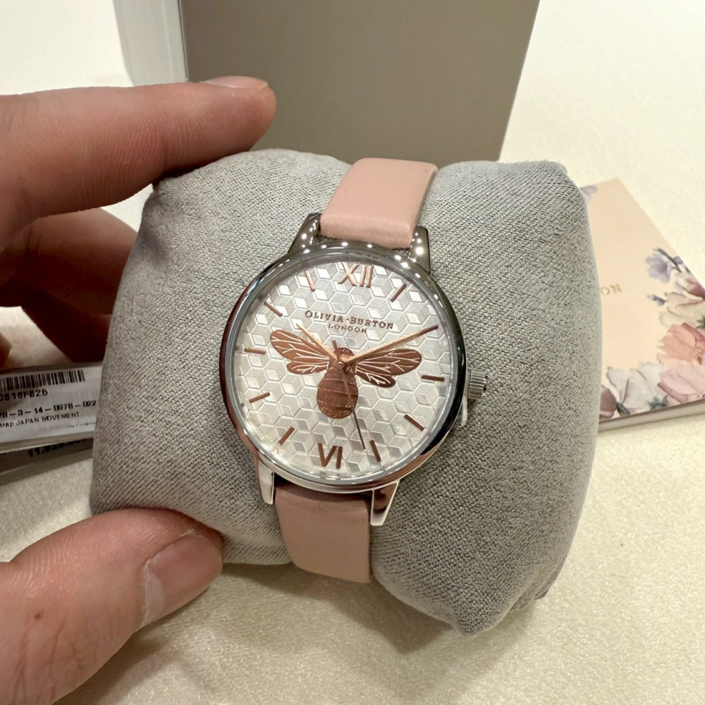 【OB｜全新】現貨 OLIVIA BURTON 手錶 女錶 石英錶 古典 蜜蜂面 皮錶｜Little Bee 小蜜蜂精品-細節圖2