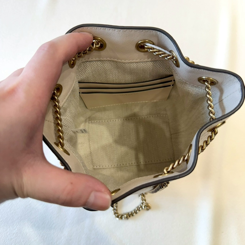 【TB｜全新】現貨 TORY BURCH 包包 水桶包 金標 菱格紋 鍊條包 腋下包｜Little Bee 小蜜蜂精品-細節圖3