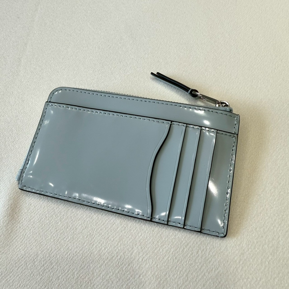 【TB｜全新】現貨 TORY BURCH 錢包 卡夾 貝殼標 漆皮 寶寶藍 零錢包｜Little Bee 小蜜蜂精品-細節圖3