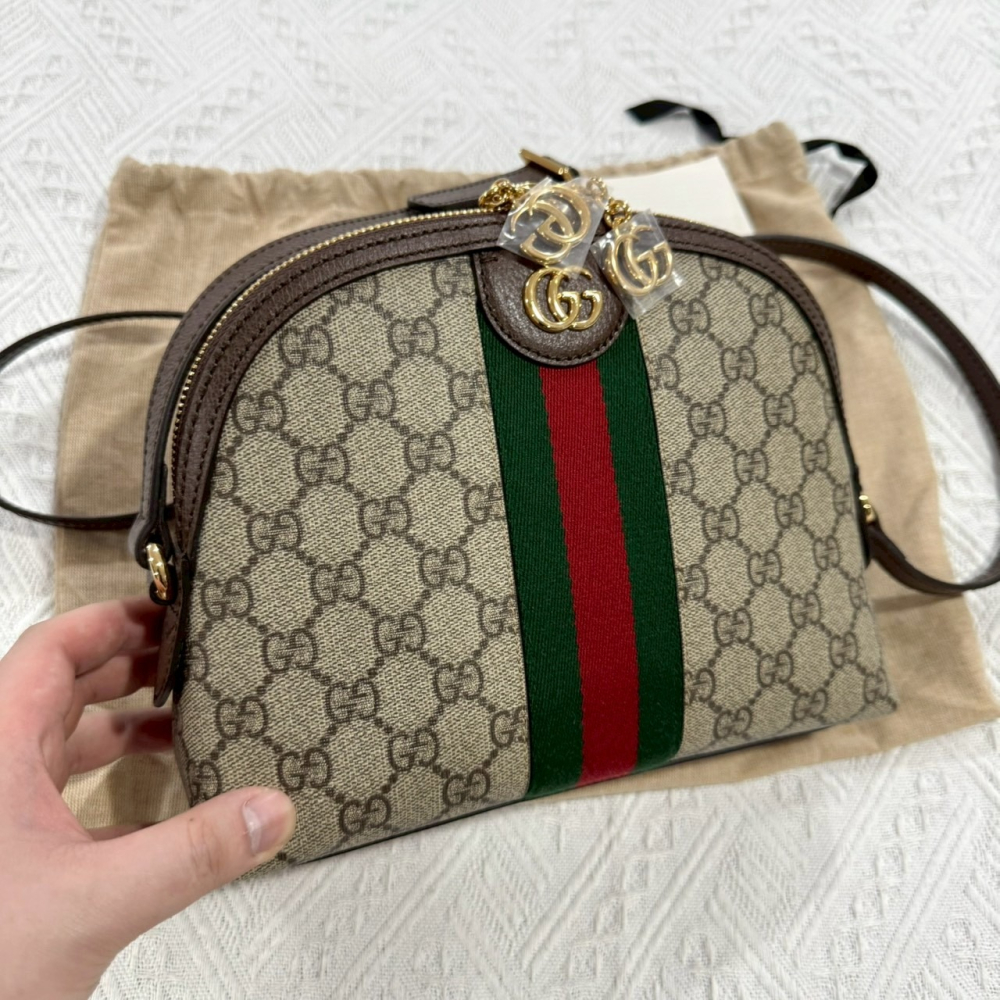 【古馳｜全新】現貨 GUCCI 包包 貝殼包 經典款 Ophidia 斜背包 送禮推薦｜Little Bee 小蜜蜂精品-細節圖2