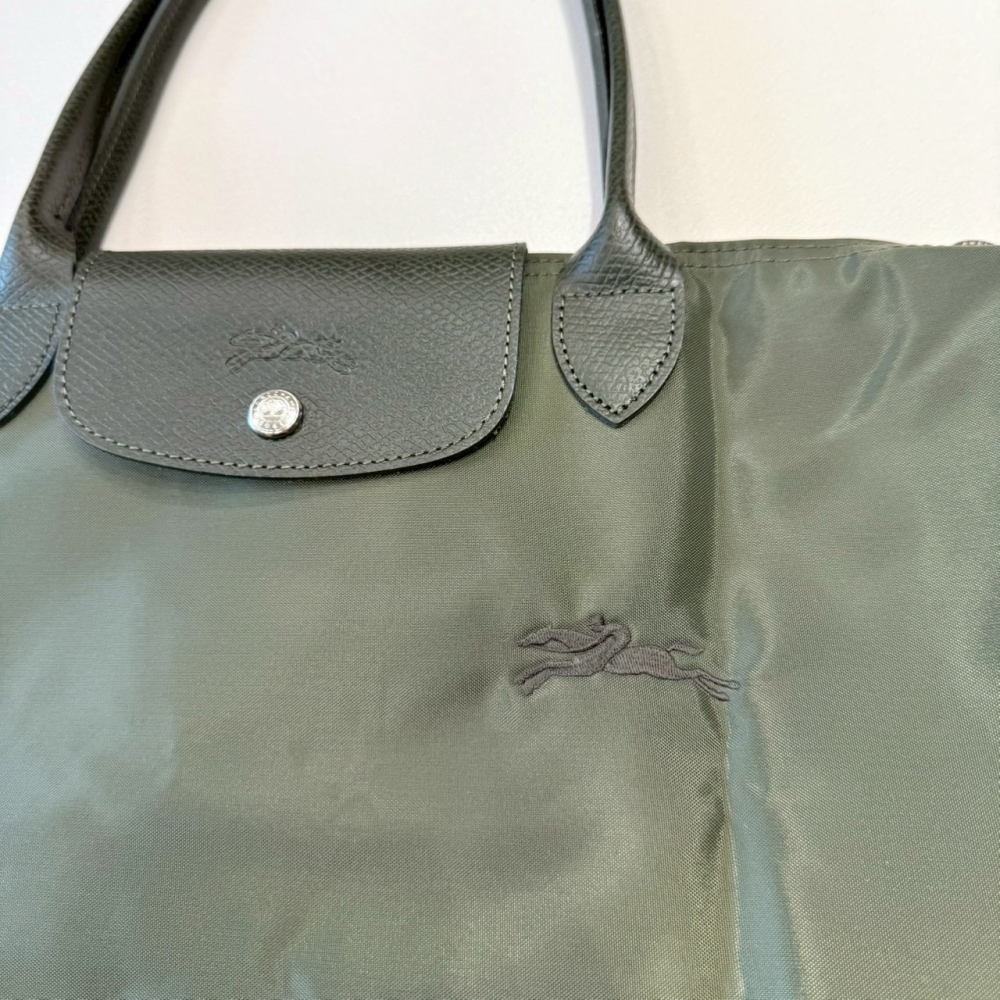 【LONGCHAMP｜全新】現貨 包包 托特包 大號 尼龍 刺繡標 手提包 買菜包｜Little Bee 小蜜蜂精品-細節圖2