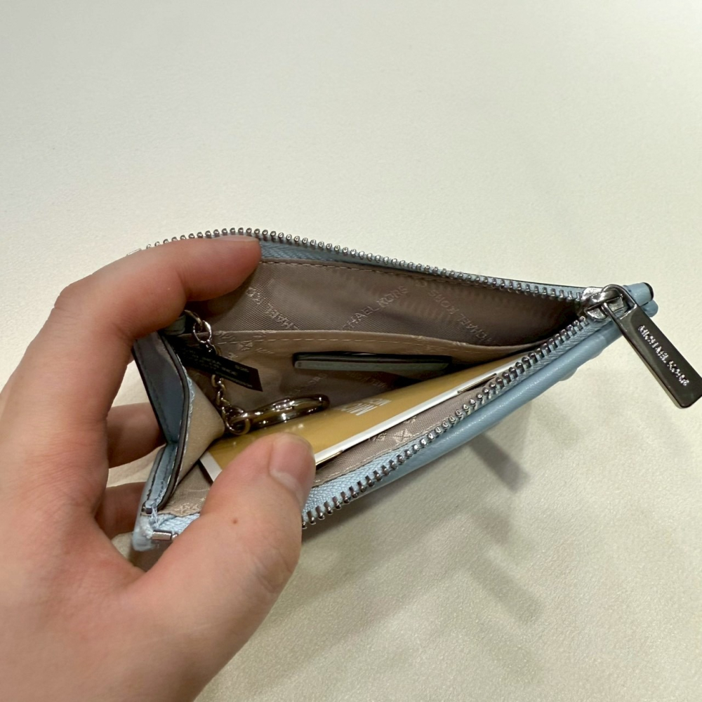 【MK｜全新】現貨 MICHAEL KORS 錢包 零錢包 銀標 抓皺款 鑰匙圈 卡夾｜Little Bee 小蜜蜂精品-細節圖3