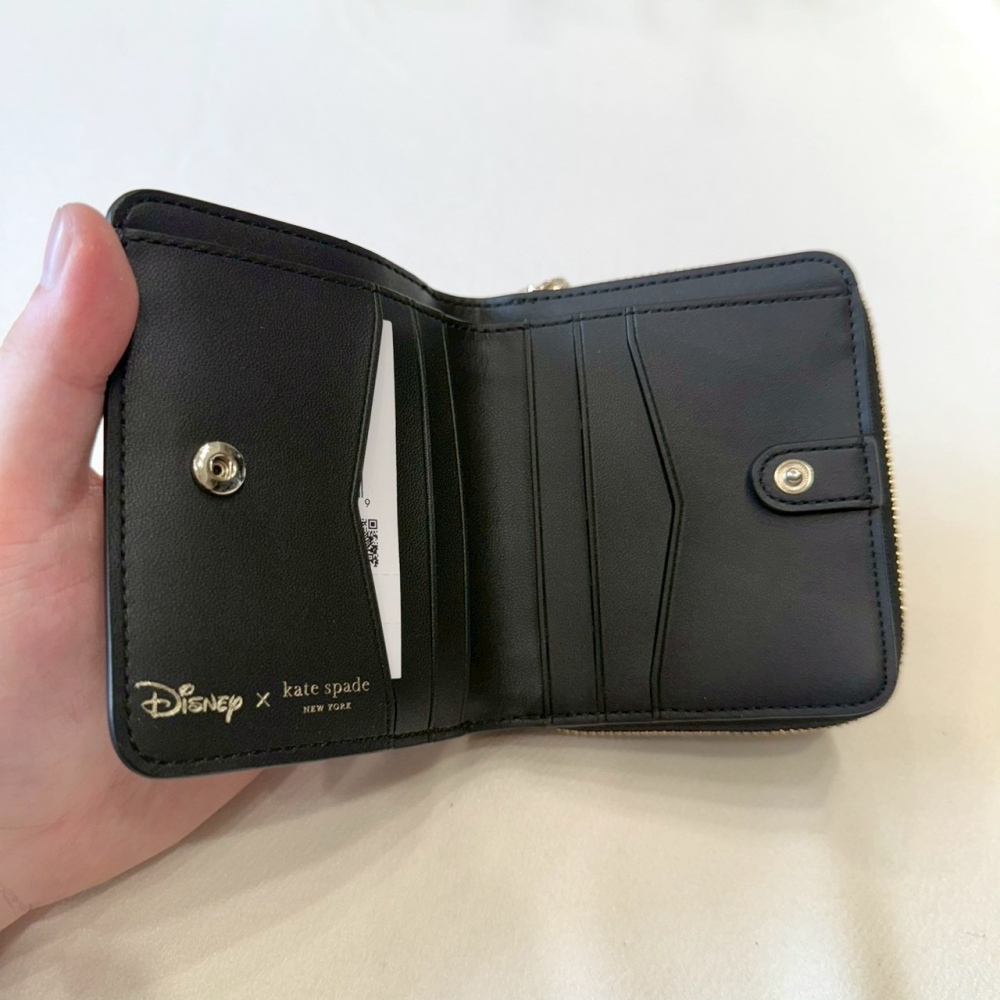 【KS｜全新】現貨 KATE SPADE 錢包 短夾 銀標 聯名款 米妮 對開短夾｜Little Bee 小蜜蜂精品-細節圖2