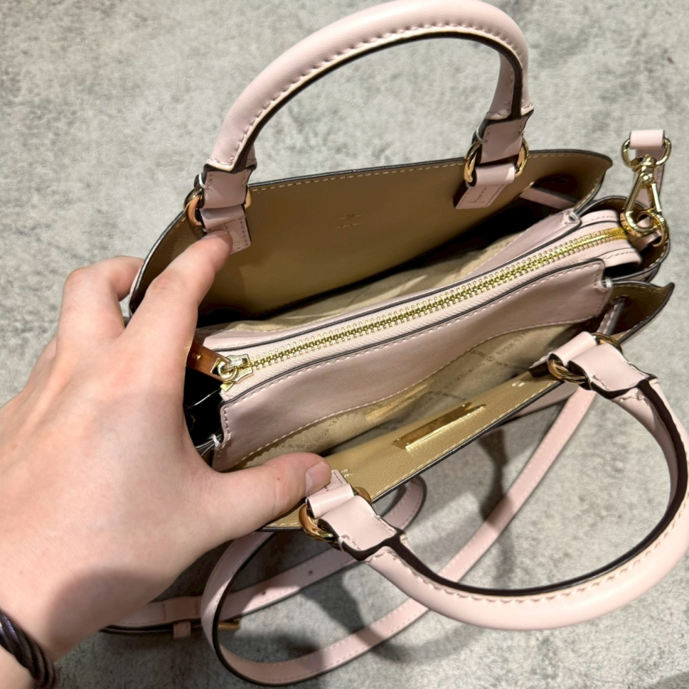 【MK｜全新】現貨 MICHAEL KORS 包包 黛妃包 金標 荔枝紋 斜背包｜Little Bee 小蜜蜂精品-細節圖2