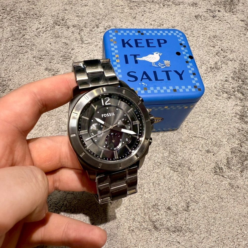 【化石｜全新】現貨 FOSSIL 手錶 石英錶 鋼錶 真三眼計時 秒殺款｜Little Bee 小蜜蜂精品-細節圖3