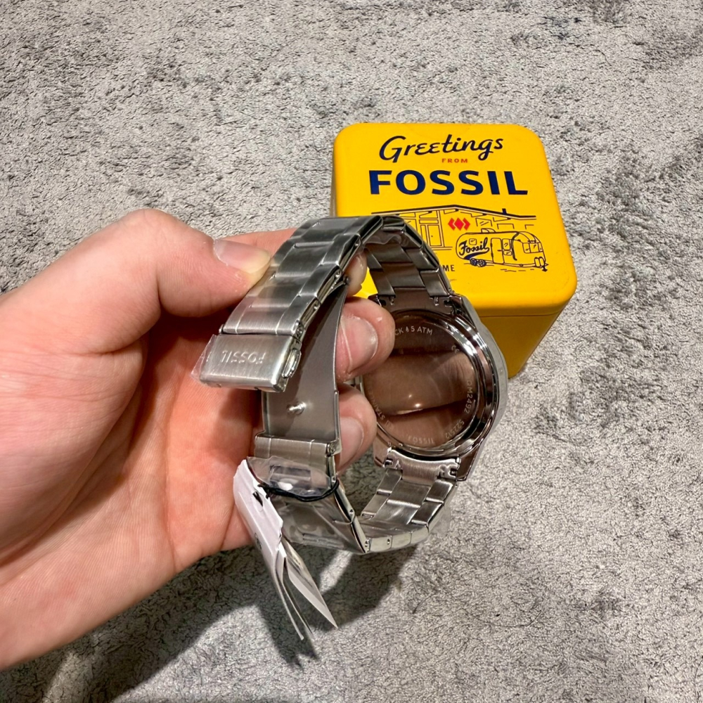 【化石｜全新】現貨 FOSSIL 手錶 石英錶 鋼錶 真三眼 水鬼款 秒殺款｜Little Bee 小蜜蜂精品-細節圖2