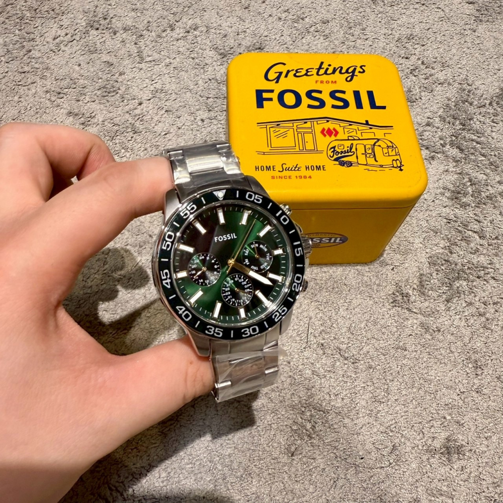 【化石｜全新】現貨 FOSSIL 手錶 石英錶 鋼錶 真三眼 水鬼款 秒殺款｜Little Bee 小蜜蜂精品-細節圖3
