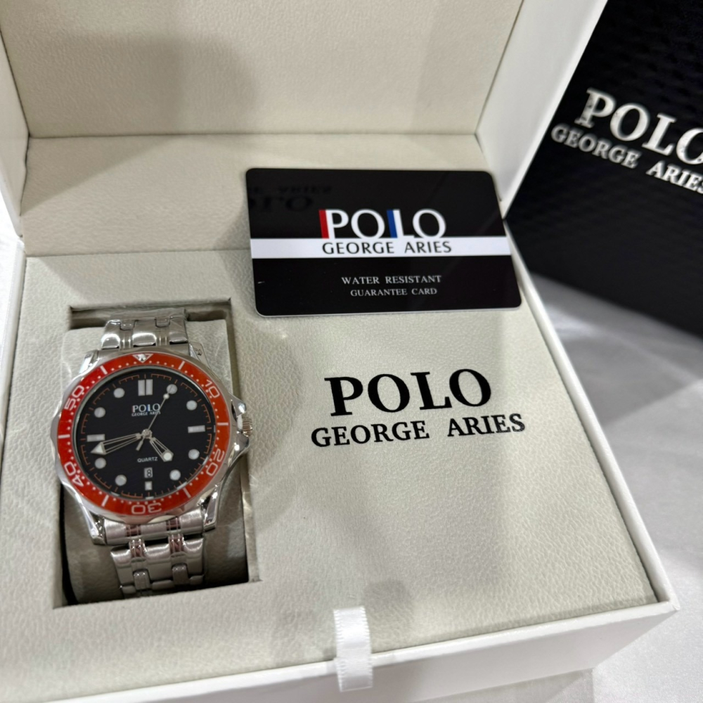 【保羅喬治｜全新】現貨 POLO GEORGE ARIES 手錶 石英錶 3色 鋼錶｜Little Bee 小蜜蜂精品-細節圖3