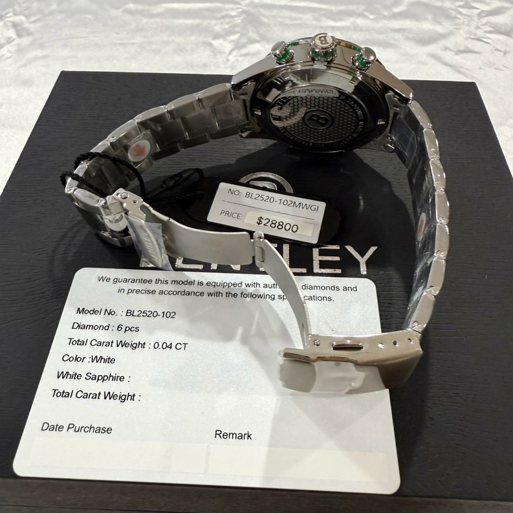 【賓利｜全新】現貨 BENTLEY 手錶 石英錶 超霸造型 真三眼計時 專櫃保固 鋼錶｜Little Bee 小蜜蜂精品-細節圖3