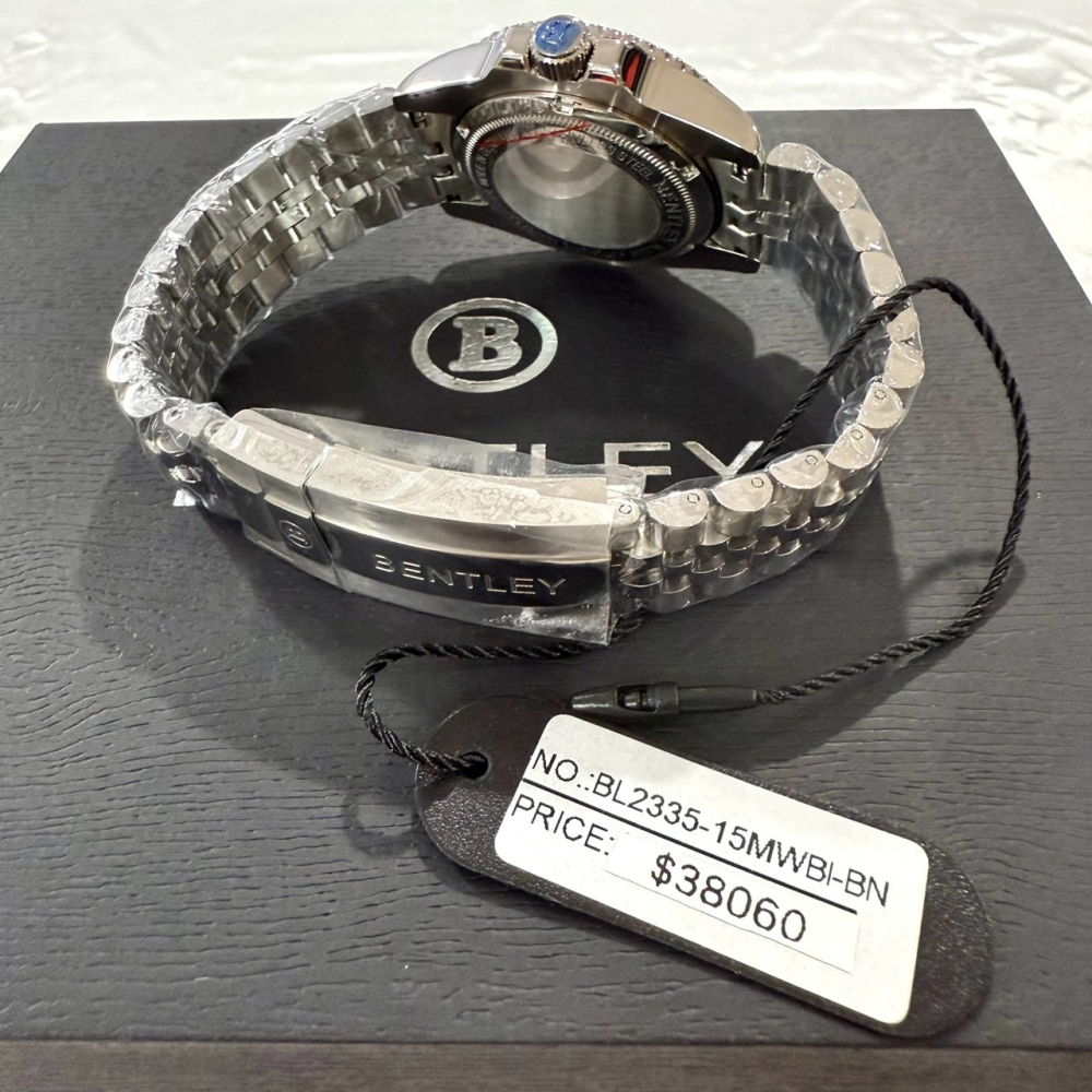 【賓利｜全新】現貨 BENTLEY 手錶 機械錶 男錶 海神 藍黑水鬼 專櫃保固 鋼錶｜Little Bee 小蜜蜂精品-細節圖3