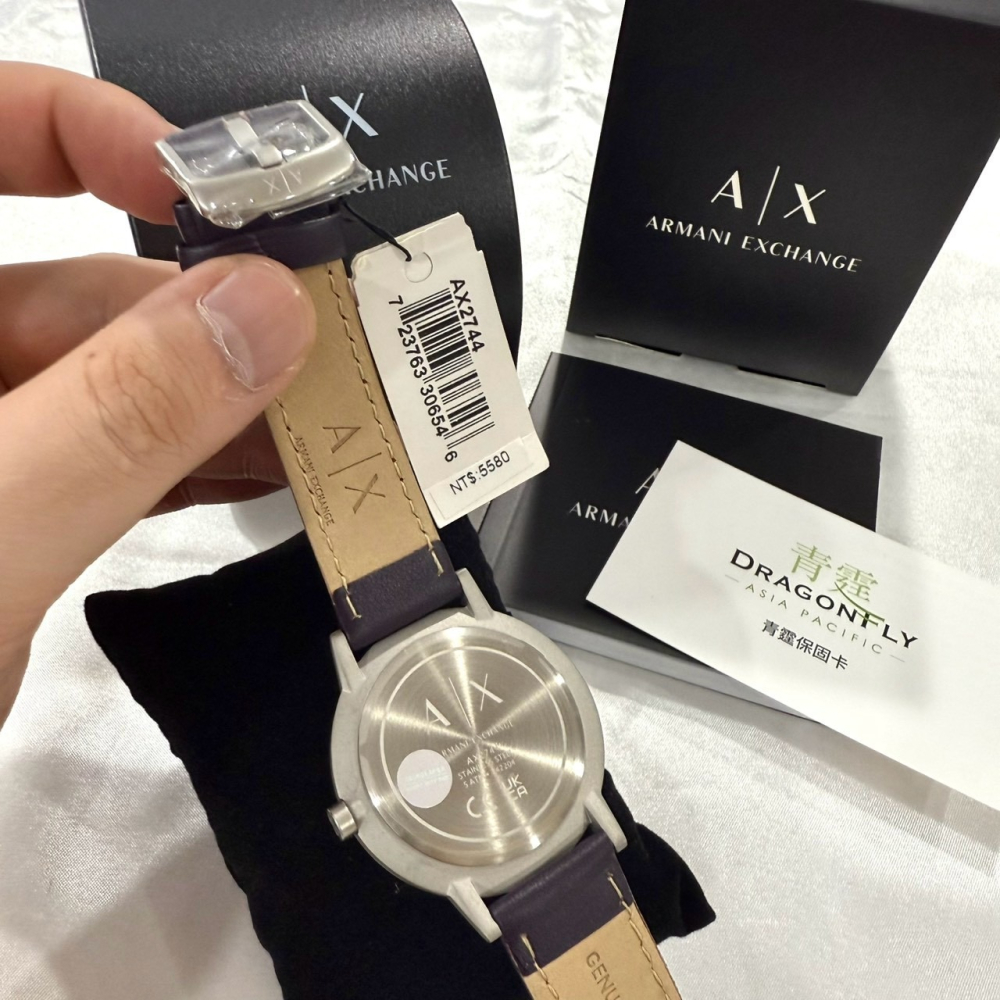 【AX｜全新】現貨 ARMANI EXCHANGE 手錶 石英錶 男款 公司貨 皮錶｜Little Bee 小蜜蜂精品-細節圖3