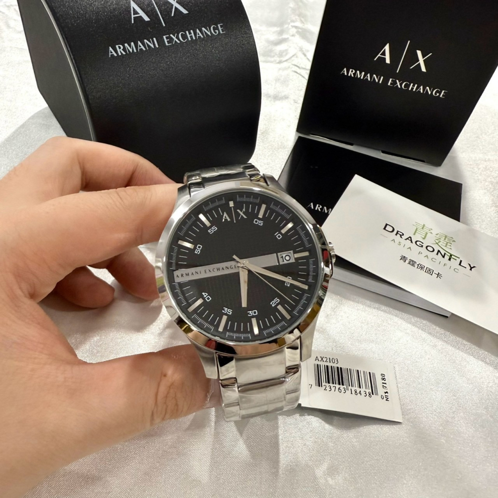 【AX｜全新】現貨 ARMANI EXCHANGE 手錶 石英錶 男款 公司貨 橡膠錶｜Little Bee 小蜜蜂精品-細節圖3